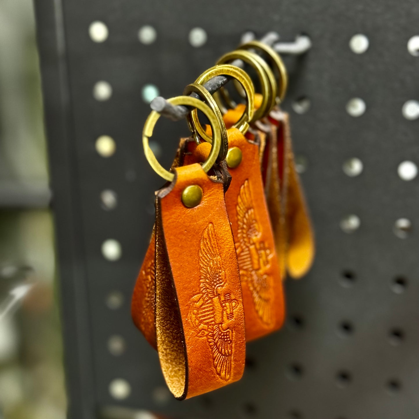 Horween Stamped Naval Aviator's Keychain