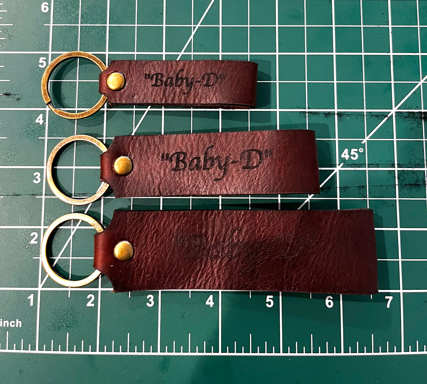 Aviator Wings Leather Keychain Loop