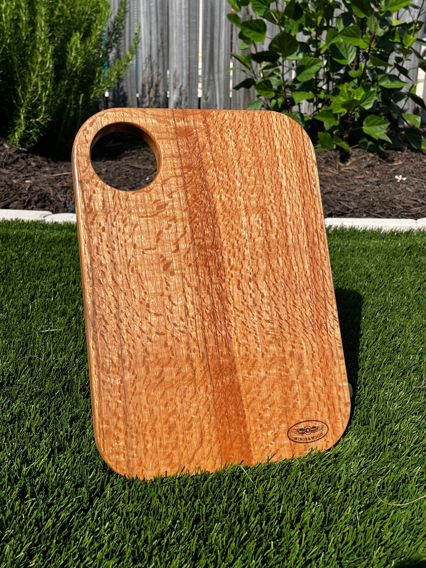 Oak - Charcuterie Board - Naval Aviator Wings Laser Engraved