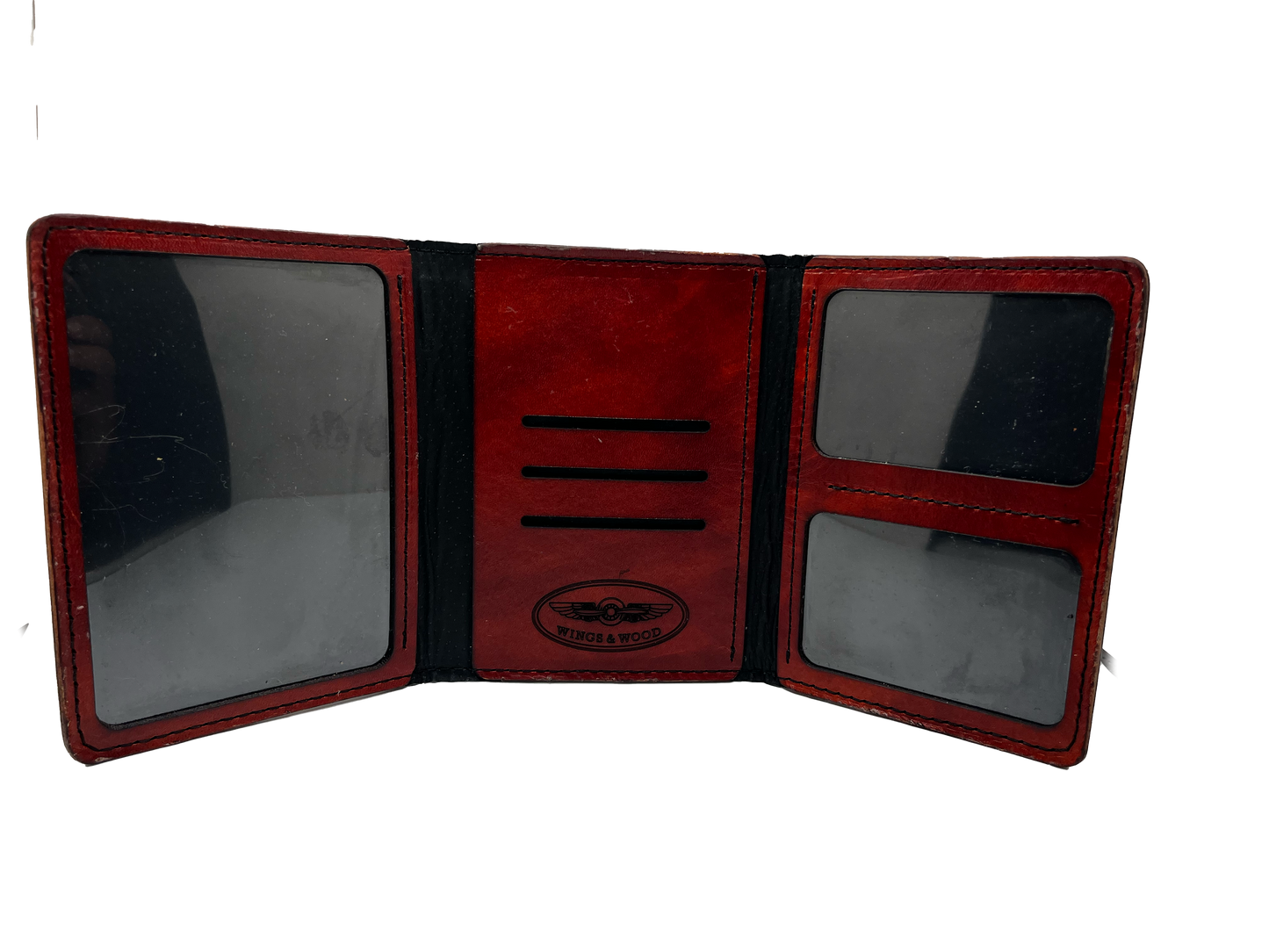 "Co-Pilot" Trifold - Mahogony Cover / Black Liner