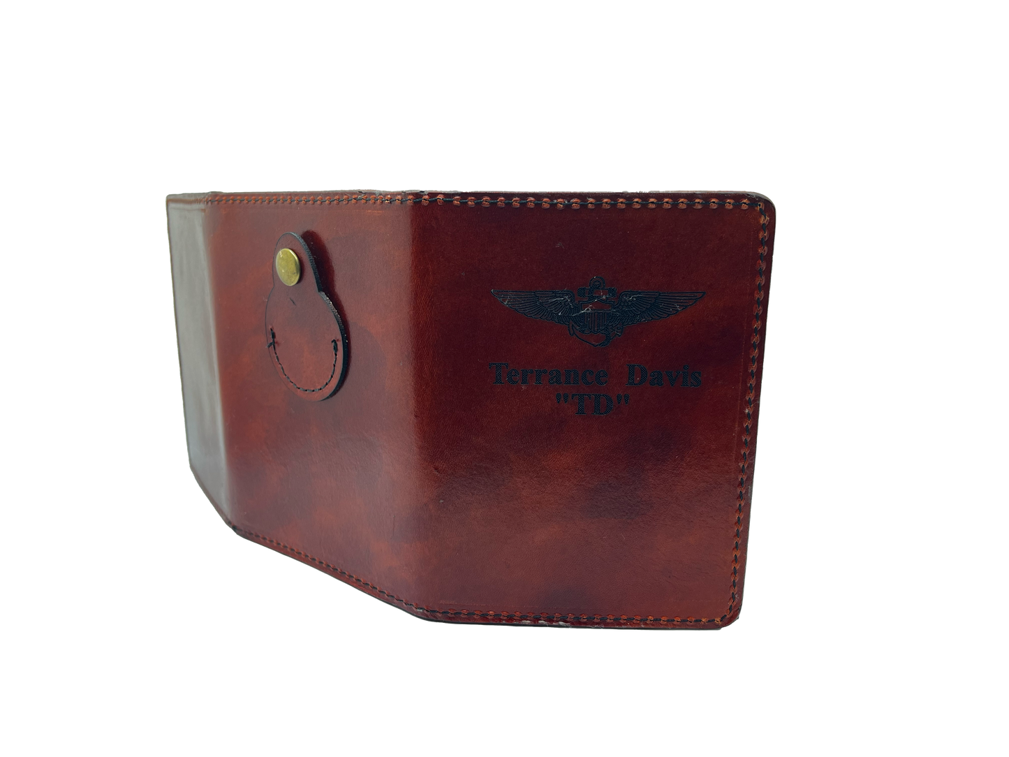 "Co-Pilot" Trifold - Mahogony Cover / Black Liner