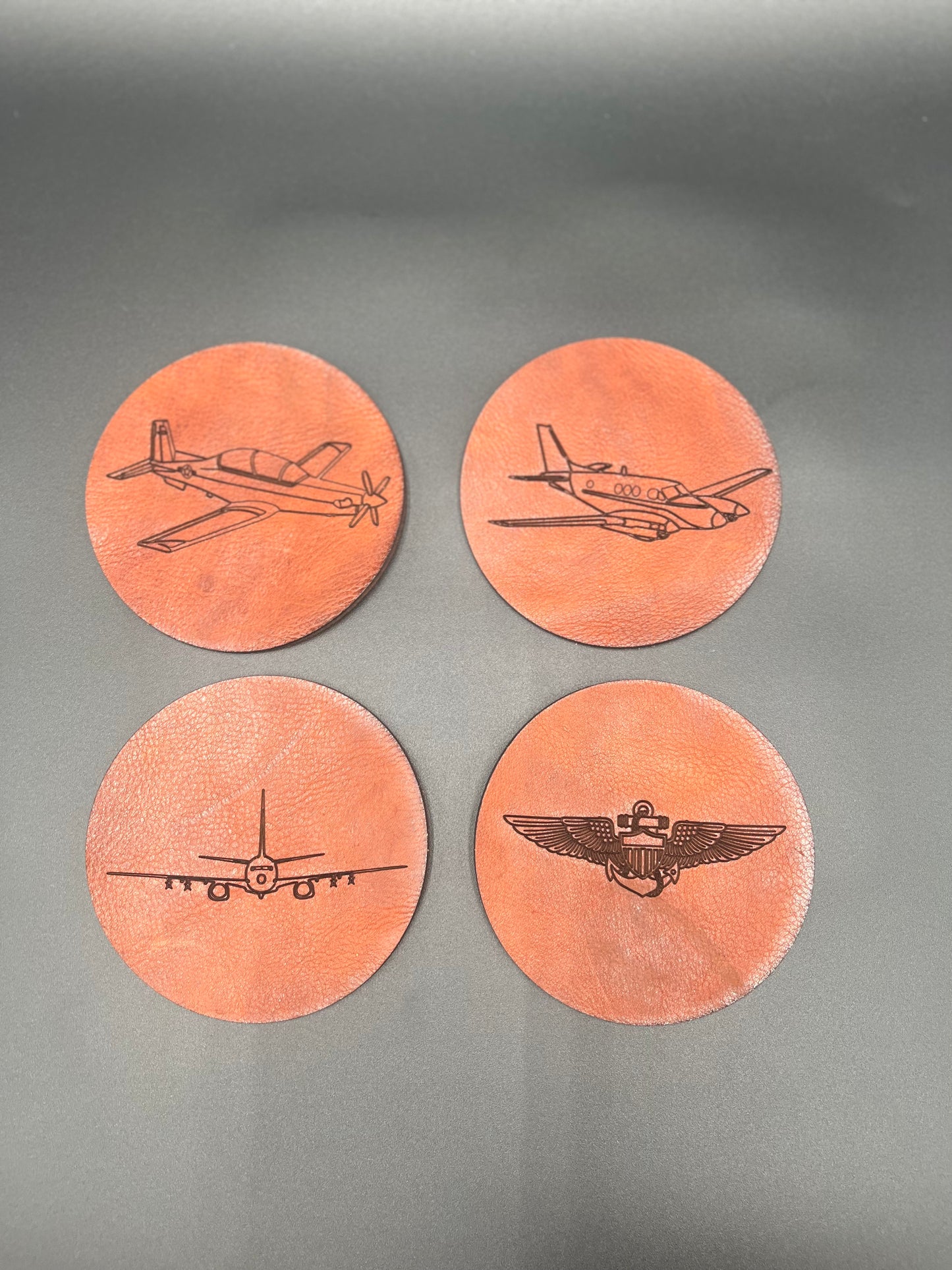 Leather Coasters - Maritime Patrol Package